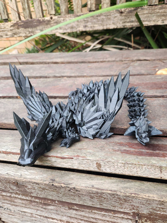 Large Crystal Wing Articulated Dragon